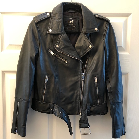 Zara Leather Biker Jacket - Picture 4 of 6